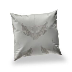 Kussen Kussen Aravalli – demoiselle – kraanvogel silver