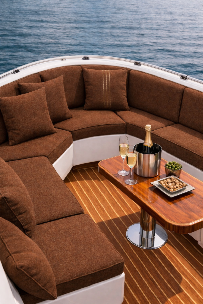 Stof per meter Timeless Sunbrella Natté Pompei 10256 SF - Afbeelding 2