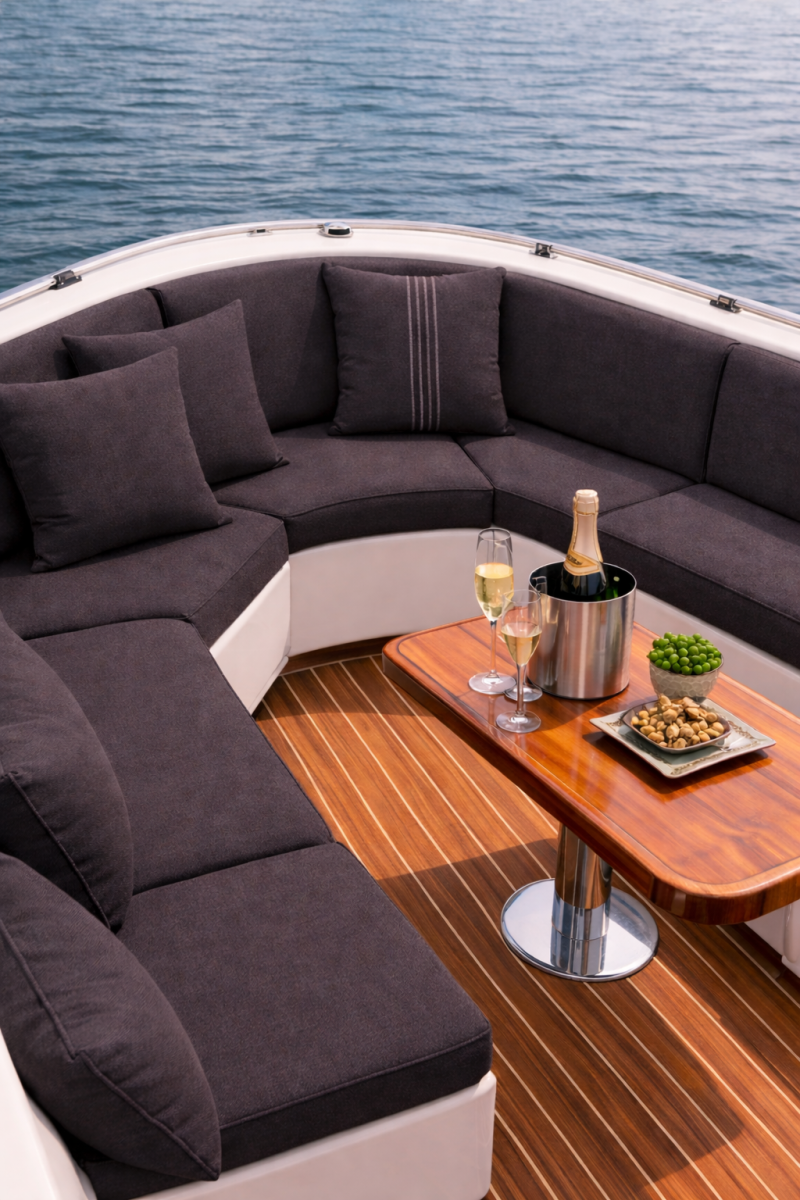 Stof per meter Timeless Sunbrella Furniture Natté Cosmos P094 - Afbeelding 2