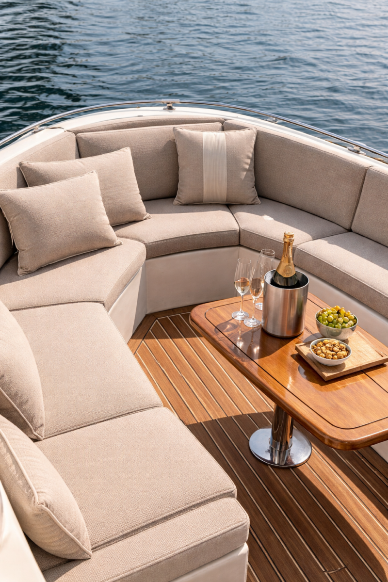 Stof per meter Timeless Sunbrella Natte Heather Chalk NAT 10150 SF 140 - Afbeelding 3